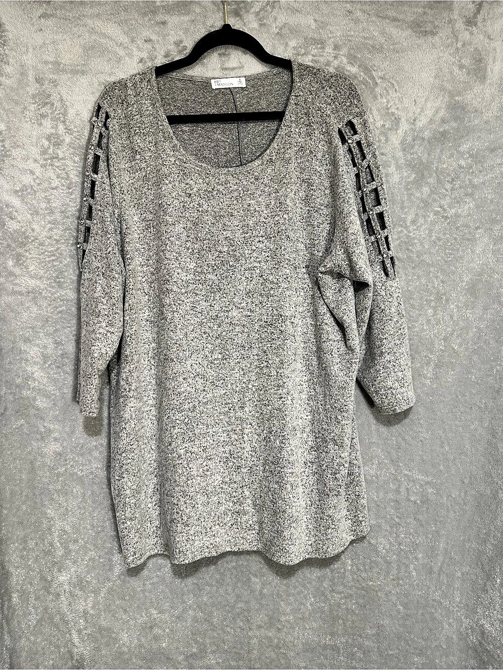 Madison Gray Tunic Size 8/9 Like New
